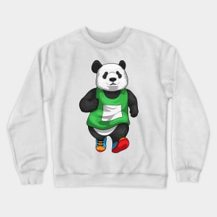 Panda Runner Running Sports Crewneck Sweatshirt